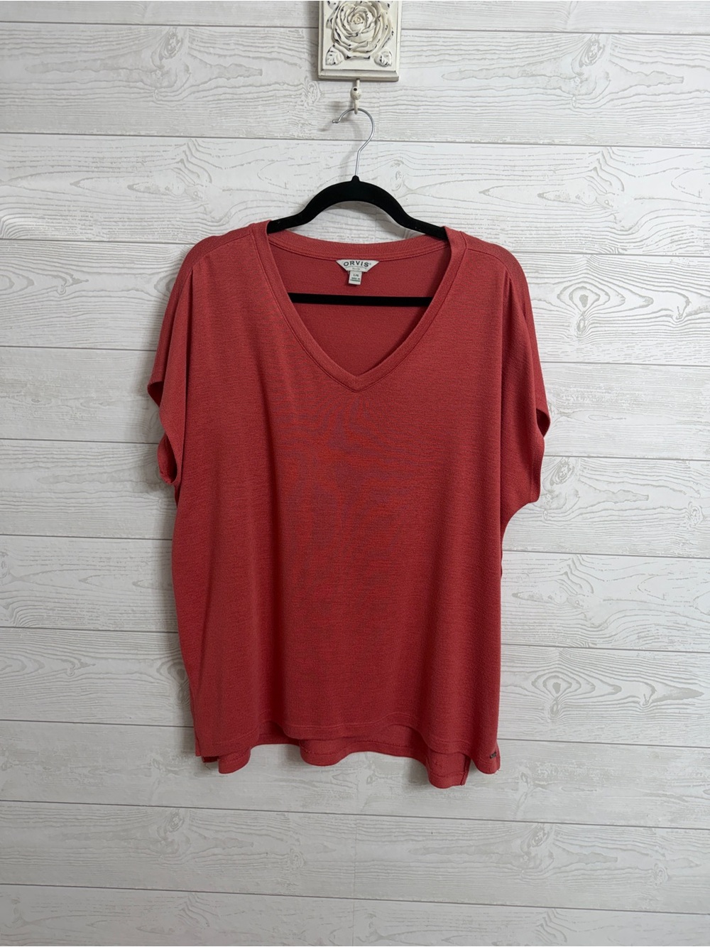 Orvis Women’s Coral Short Sleeve Tunic Top. Size L